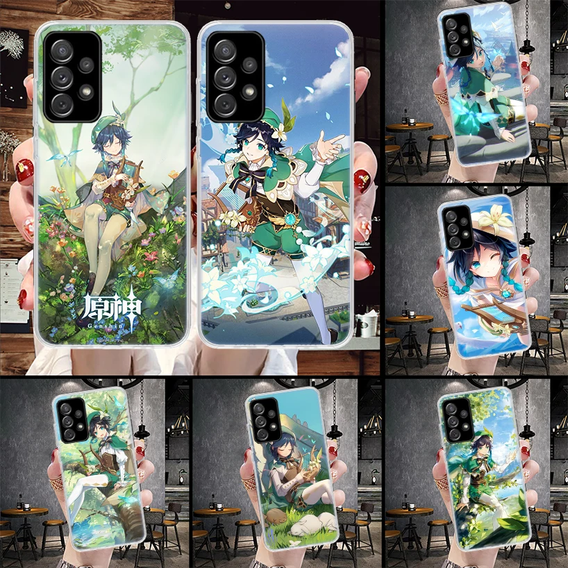 Genshin Impact Venti Phone Case For Samsung Galaxy A55 A54 A53 A52 A15 A14 A13 A12 A35 A34 A33 A32 A25 A24 A23 A22 A04S A03S A02