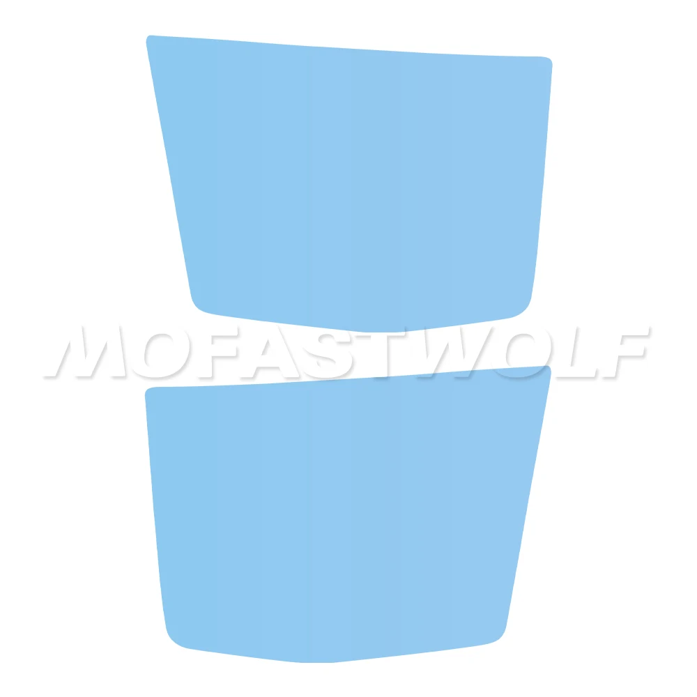 

UTV scratch-resistant headlight cover film transparent PVC film suitable for Polaris Ranger 500 700 2005-2009 Crew XP 700