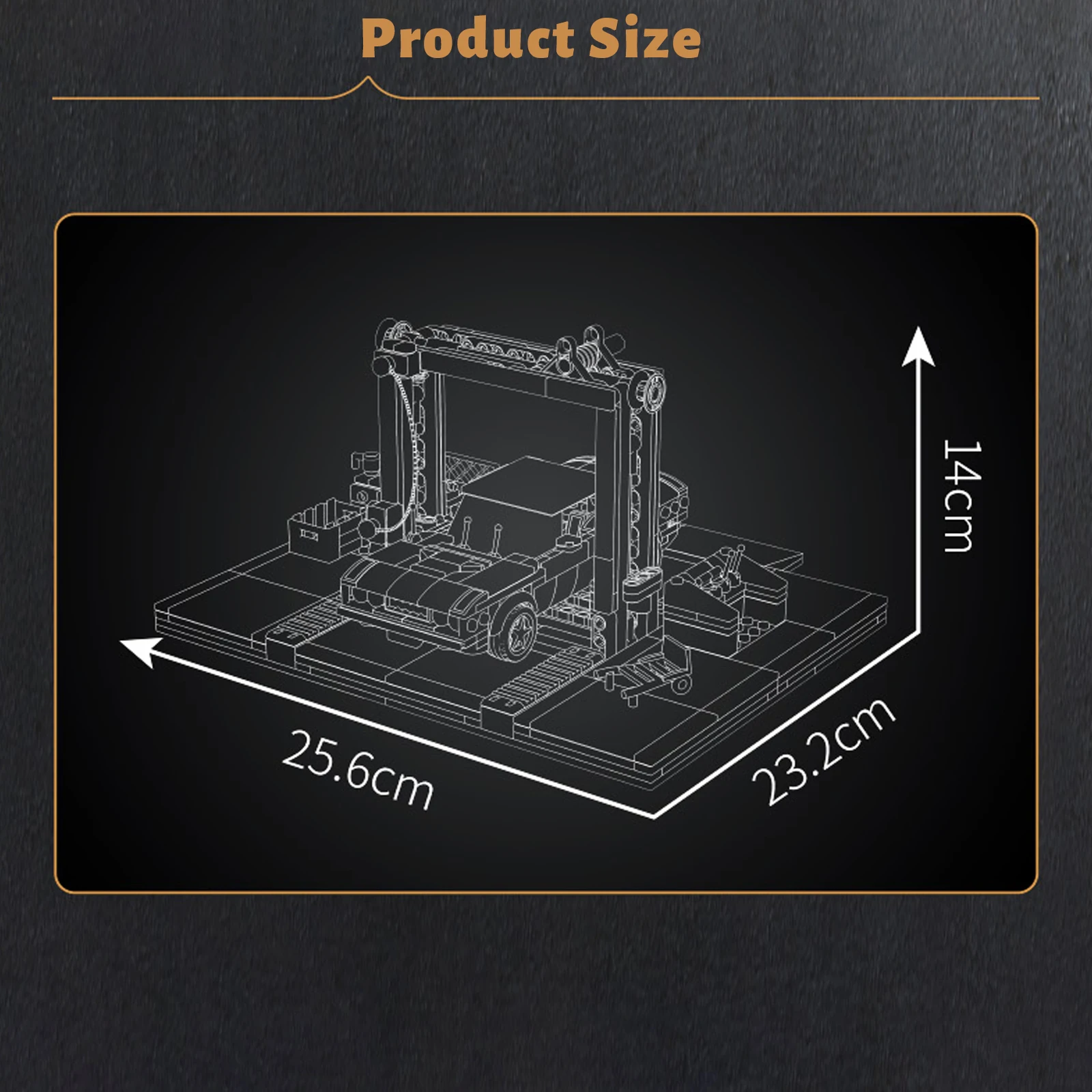 Mould King 24086 Repair Garage & Challenger Muscle Car Building Blocks Mini World Series Model Room Ornaments Boys Toys Gifts