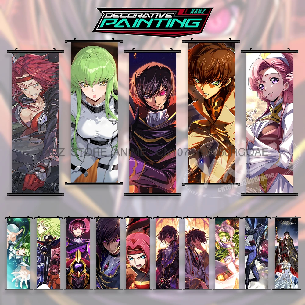 

Code Geass:Lelouch Of The Rebellion Anime Canvas Home Decoration Wall Artwork Hanging Painting Print Scrolls Picture Room Poster