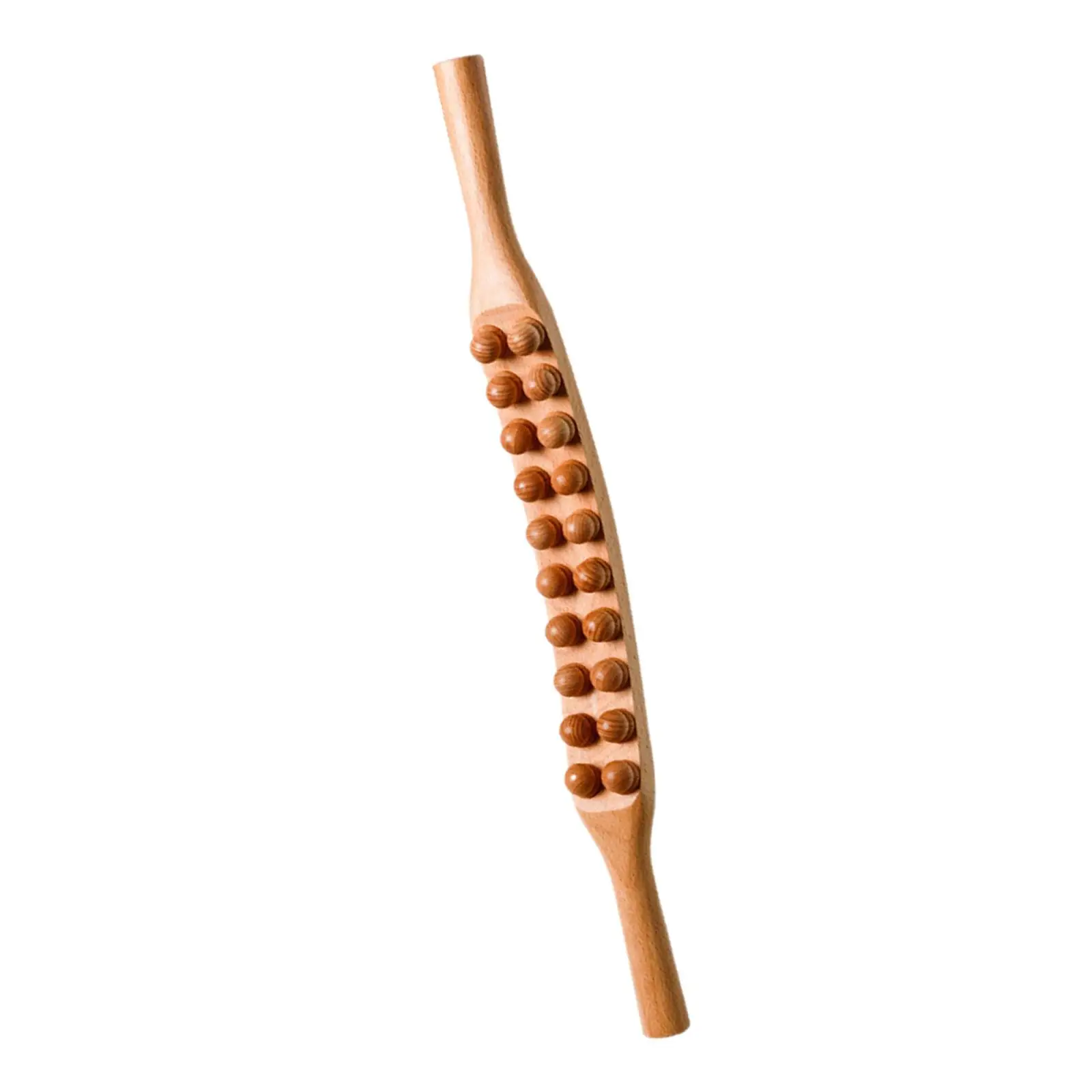 

Massage Stick Exercising Rolling Tendon Rod Manual Wood Massager Roller Scraping Massage Tool for Neck Thigh Back Legs Arms