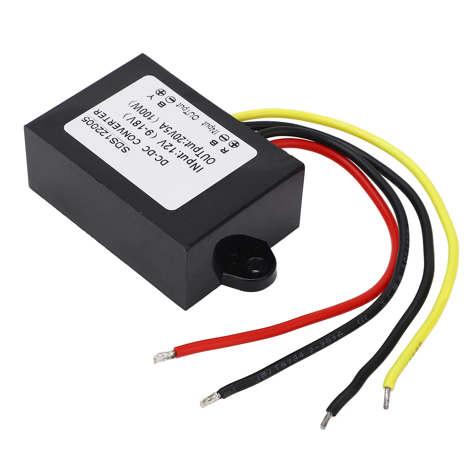 DC Boost Module High Efficiency Voltage Converter Module with Plastic Housing 12V to 20V 5A