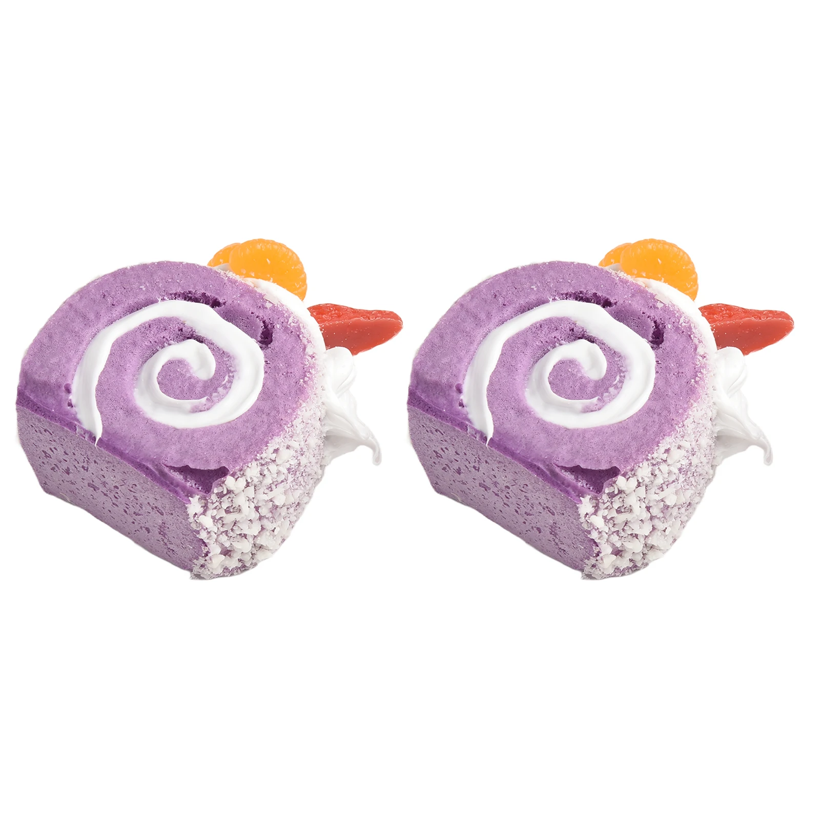 كعكة الزخرفية 2.95*1.57*2.36 بوصة محاكاة كعكة وهمية الفاكهة الخبز الملونة تصميم ديكور الثلاجة المنزلية