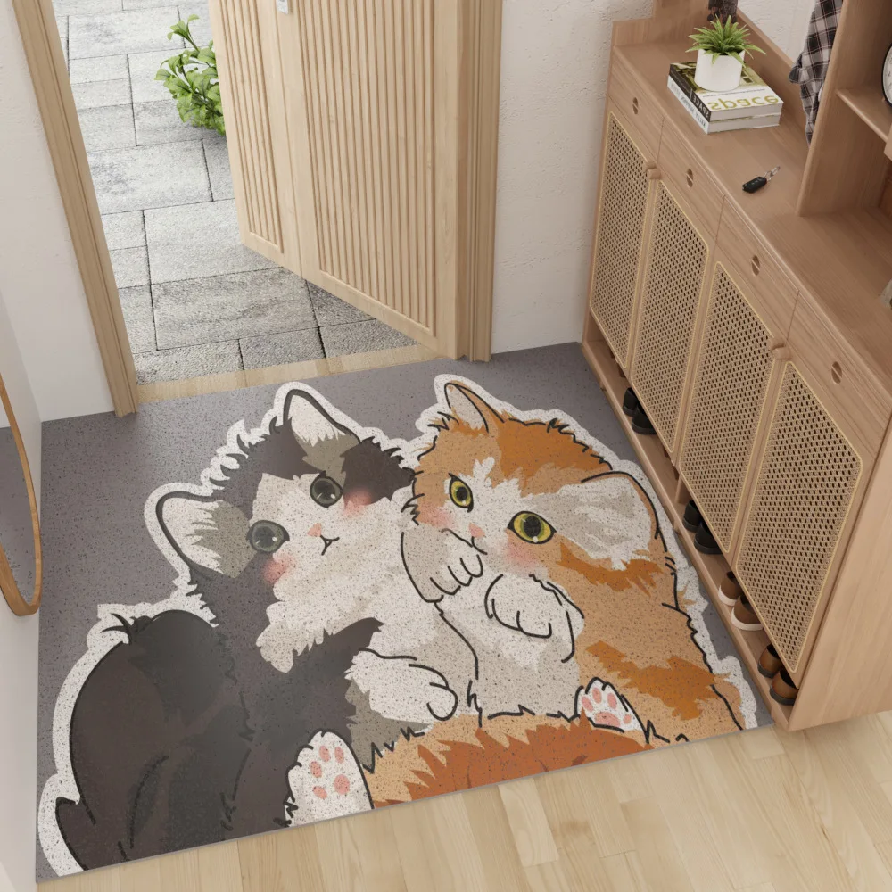 New Cartoon House Entrance Dusting Pet-Print Carpet