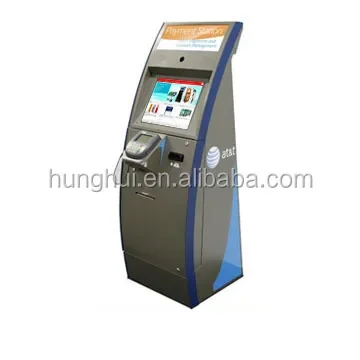 Floor Standing Android 32 Inch Interactive Check In Queue Ticket Dispenser Self Service Ticket Kiosk Machine