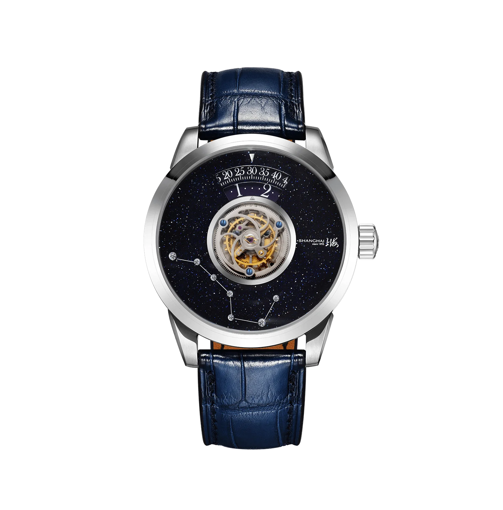 

Shanghai Tourbillon Watches Metropolitan Series Star Tourbillon Manual Wound Luxury Men's Watches Stainless Steel Sapphire Watch
