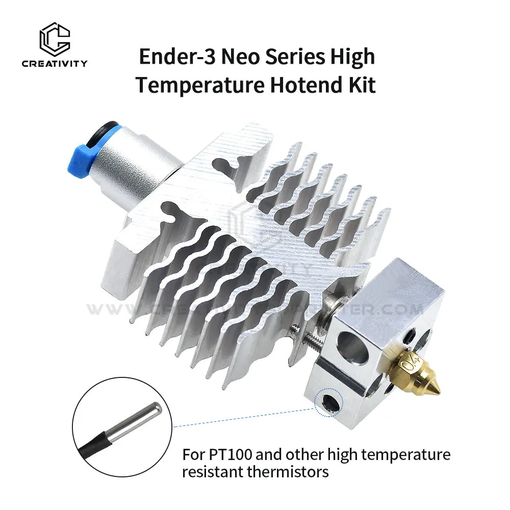 Ender 3 Neo High end Upgraded Hotend Kit Extruder PTFE Tubing With Silicone Sock Nozzle  for Ender 3 / Neo/ V2 Neo/ Max Neo