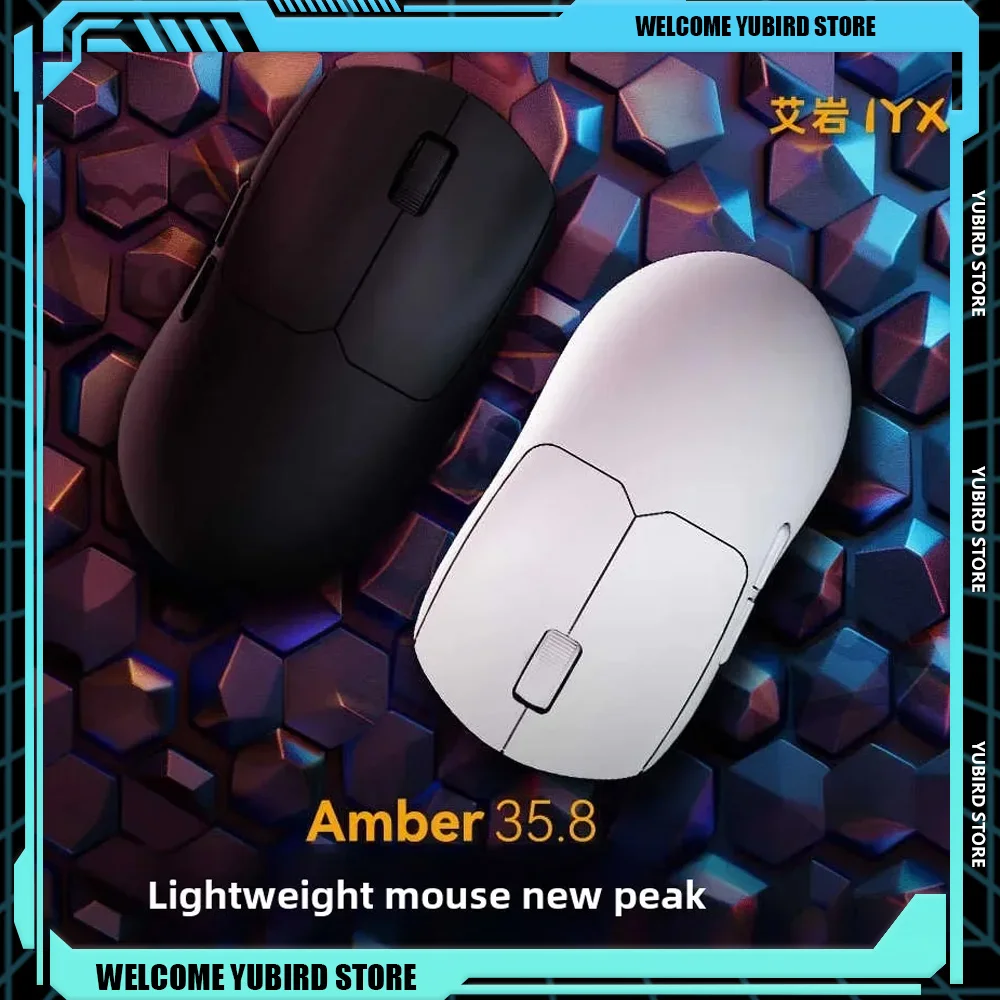 IYX AM358 ماوس ألعاب ثنائي الوضع 8K PAW3395 مستشعر خفيف الوزن Typy-c ماوس لاسلكي مخصص للكمبيوتر ملحقات رياضية إلكترونية هدايا