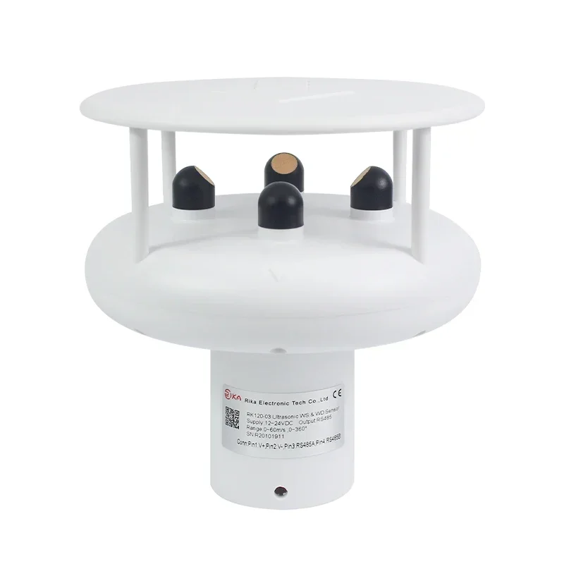 RIKA RK120-03 RS485 4-20mA Ultrasonic Anemometer Wind Speed And Direction Sensor For Wind Generator