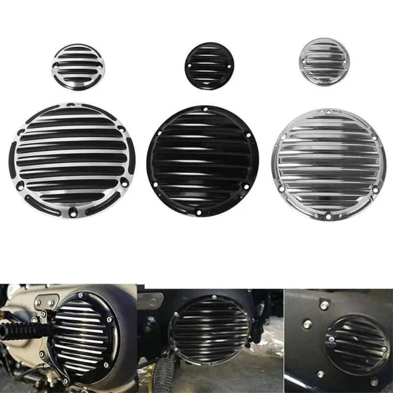 M76E Motorrad-Motorabdeckungssatz, 3-teiliges Ersatzset für die Kupplungsseitenwand für XL883 XL1200 X48 – Detail 7