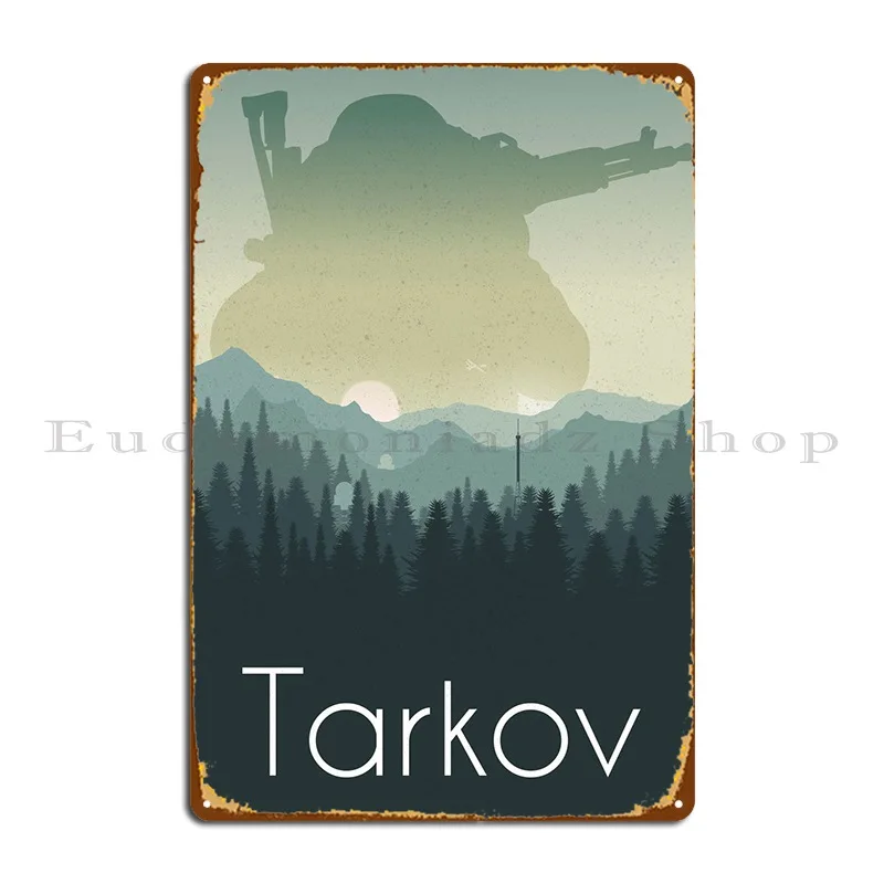 Tarkov Woods Metal Plaque Mural Print Bar Printing Designing Tin Sign Poster