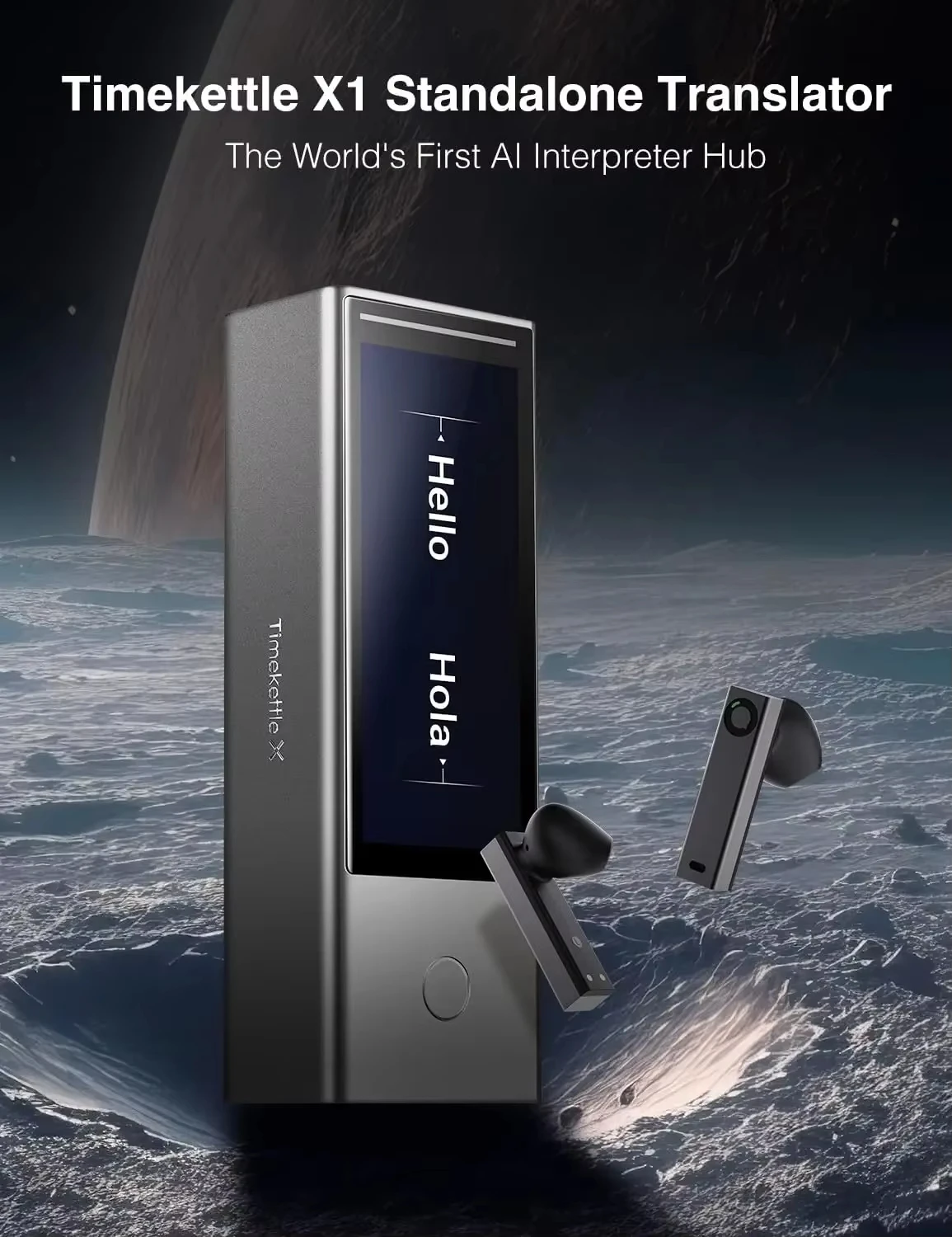 Timekettle X1 AI Interpreter Hub Standalone Entity Two Way