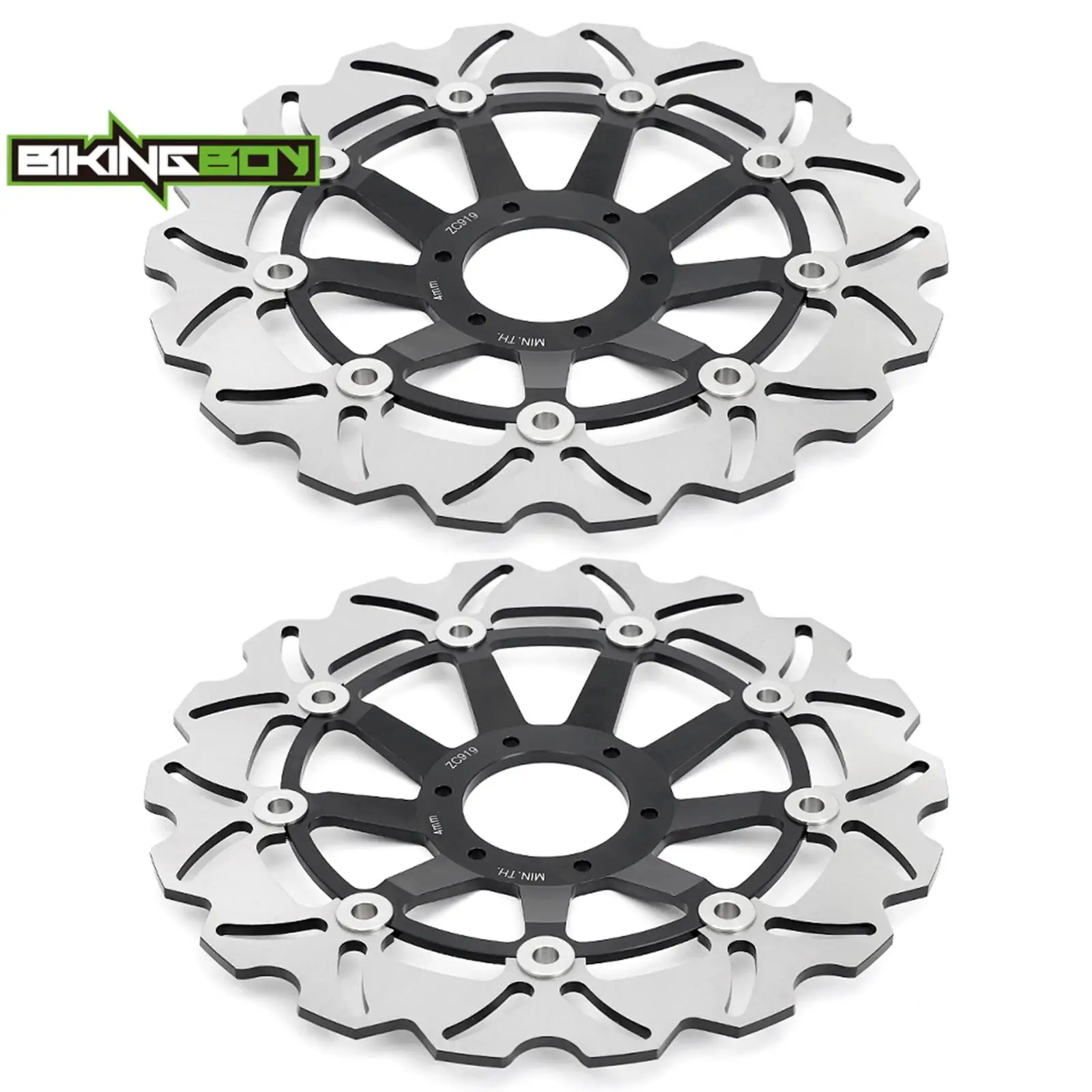 BIKINGBOY Front Brake Discs Rotors For Goldwing GL 1500 Valkyrie C / Tourer CT / F6C 97 98 99 00 01 02 03 Interstate CI 00-03