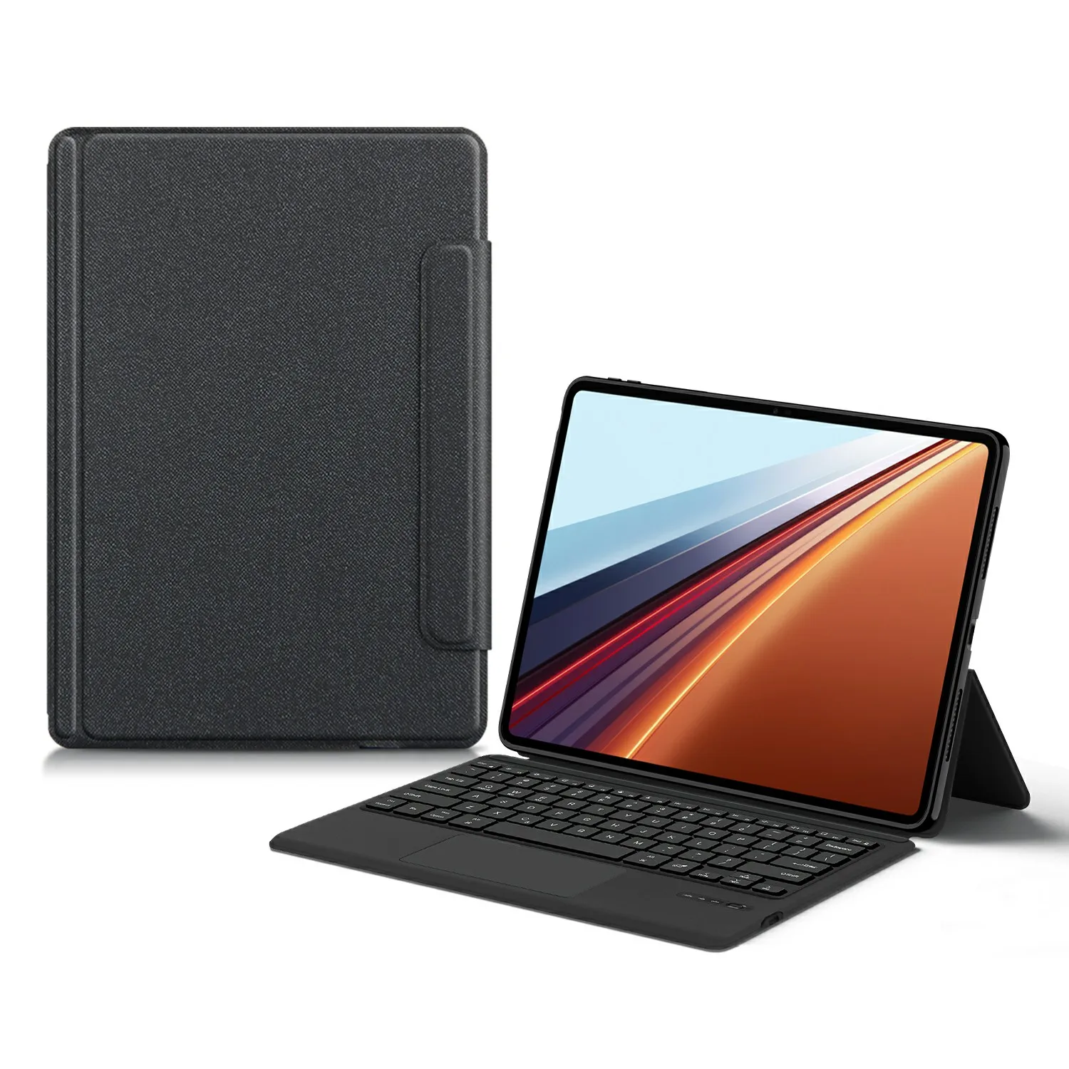 

For Honor Pad GT2 Pro Leather Case + Touchpad Bluetooth-Compatible Keyboard with Backlit