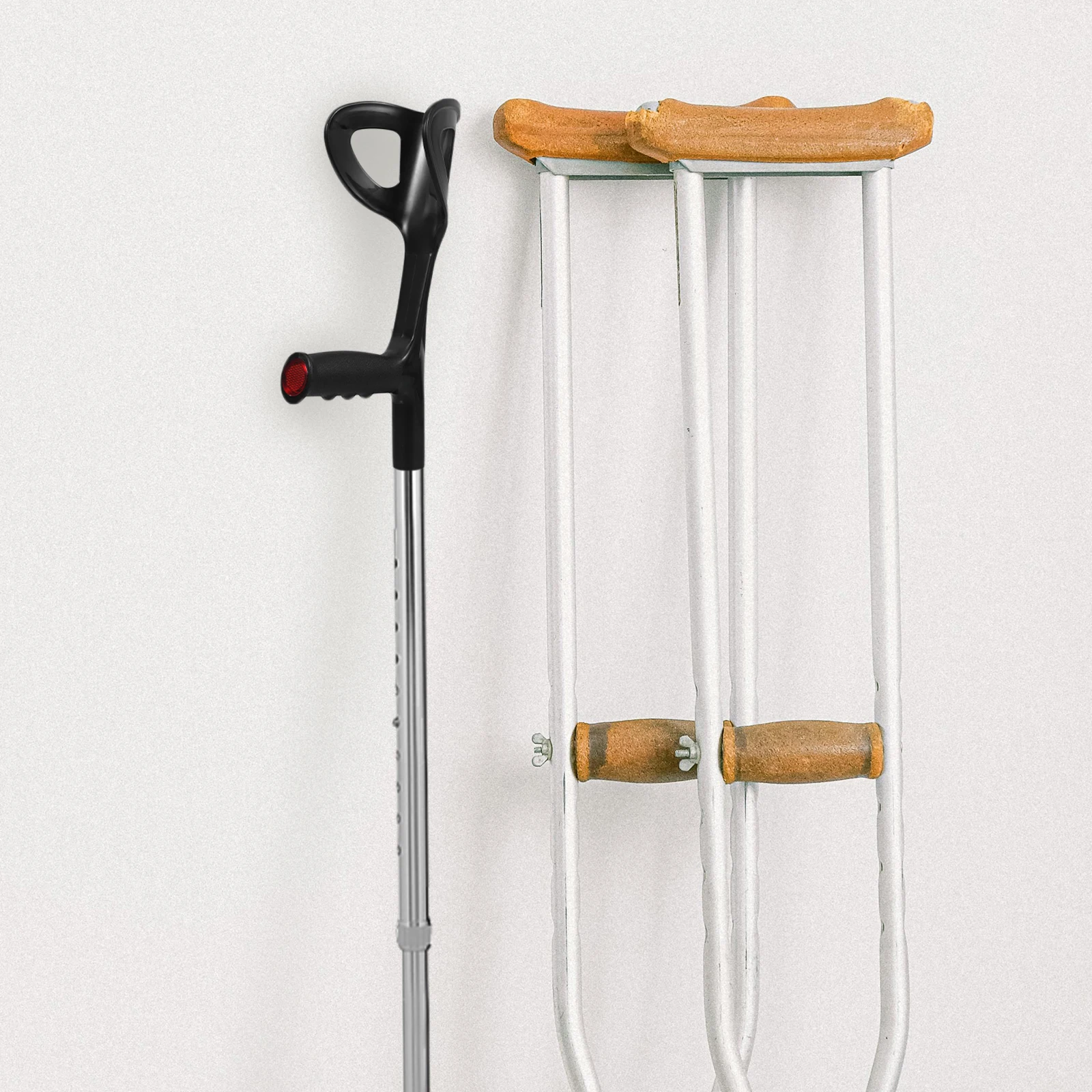 

Elbow Crutch 22mm Cane Handle Red Ergonomic Grip Replacement Cane Handle Grip Replacement Walking Support Durable Easy Install