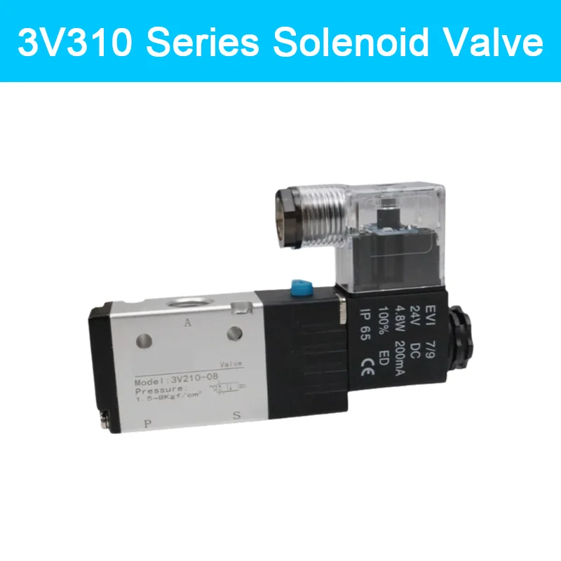 3V310-10 Series 3 port 2 position Solenoid valve 3V310-10-NC AC220V DC12V DC24V AC110V 3V310-NO