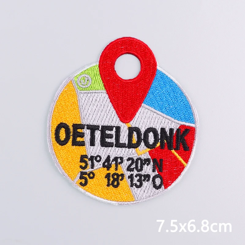 Nederland Carnaval Kikker Borduurpatch Nederland Oeteldonk Embleem Patch DIY Naaien op jas Opstrijkbare patches voor kleding