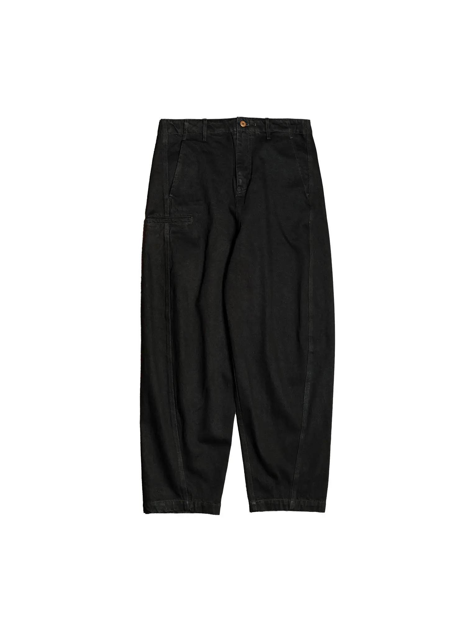 Citydive Black Denim Jeans Wide Leg Vintage Style Casual Straight Cut mid Waist Zipper Fly Four Seasons Youth Jeans