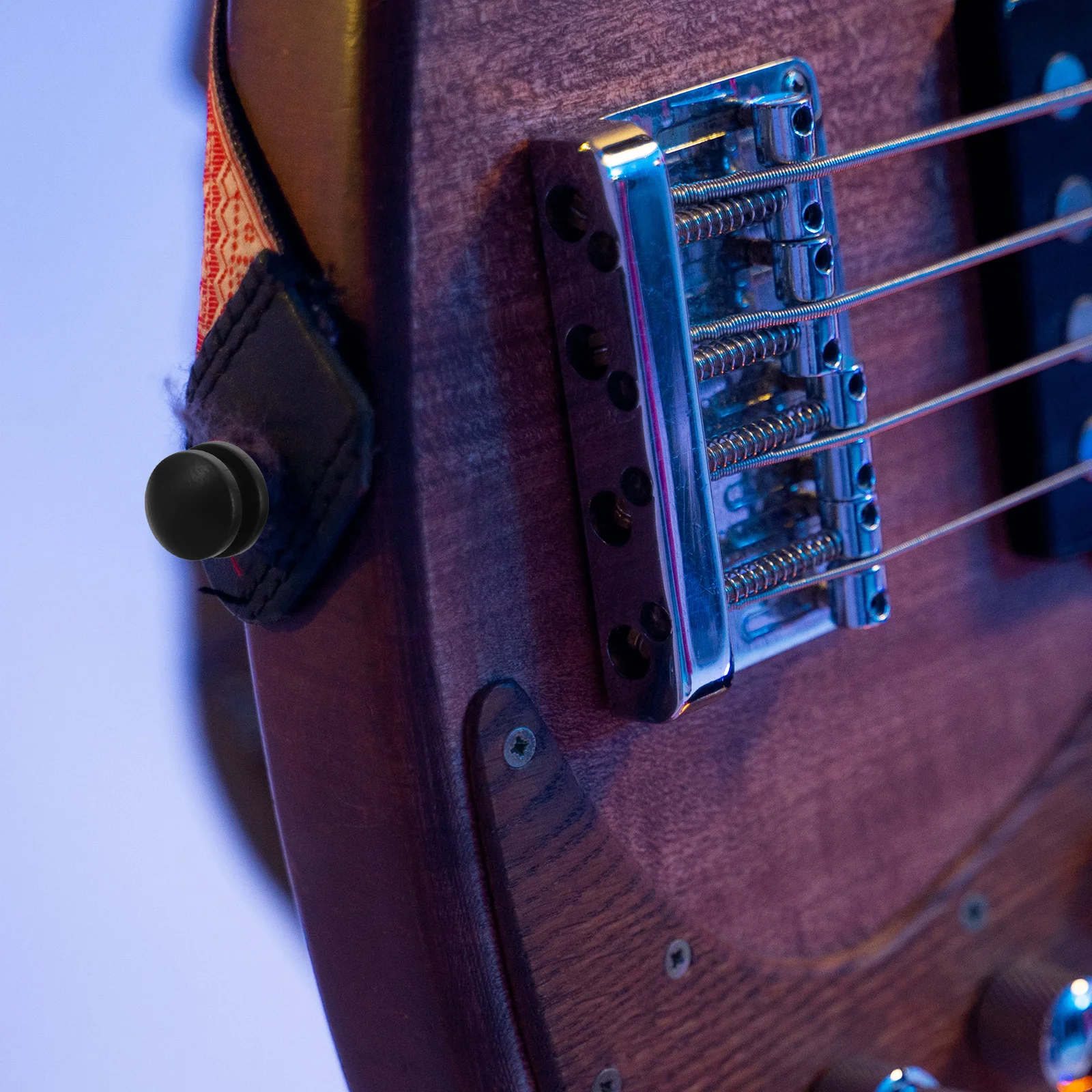 

3Pcs Guitar Strap Locks Rosewood Maple Ebony Wood End Pins Anti-Slip Replacement Parts Acoustic Electric Bass Guitar Nail Pegs