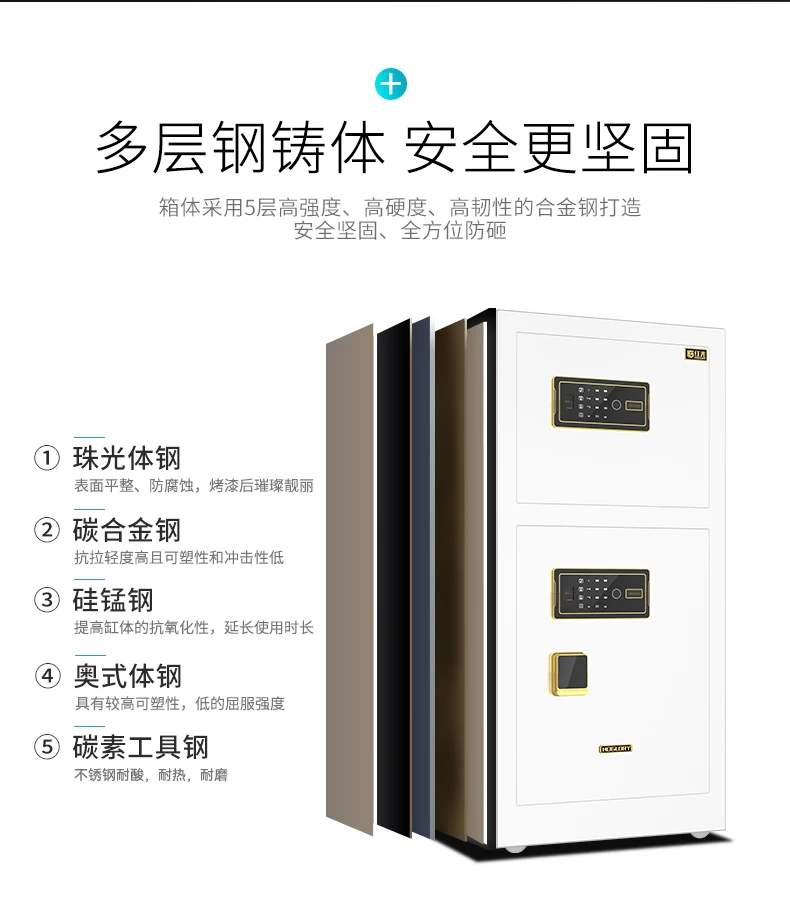 Original boutique safe office large commercial anti-theft all-steel wifi fingerprint password remote