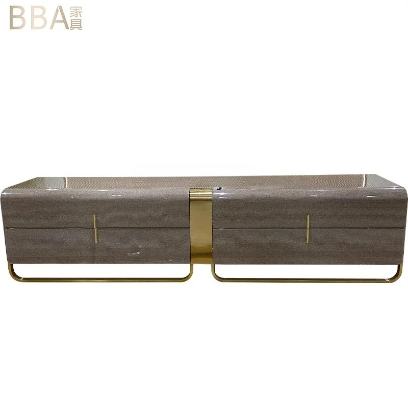 

Italian light luxury solid wood TV cabinet, living room floor cabinet, post-modern furniture53