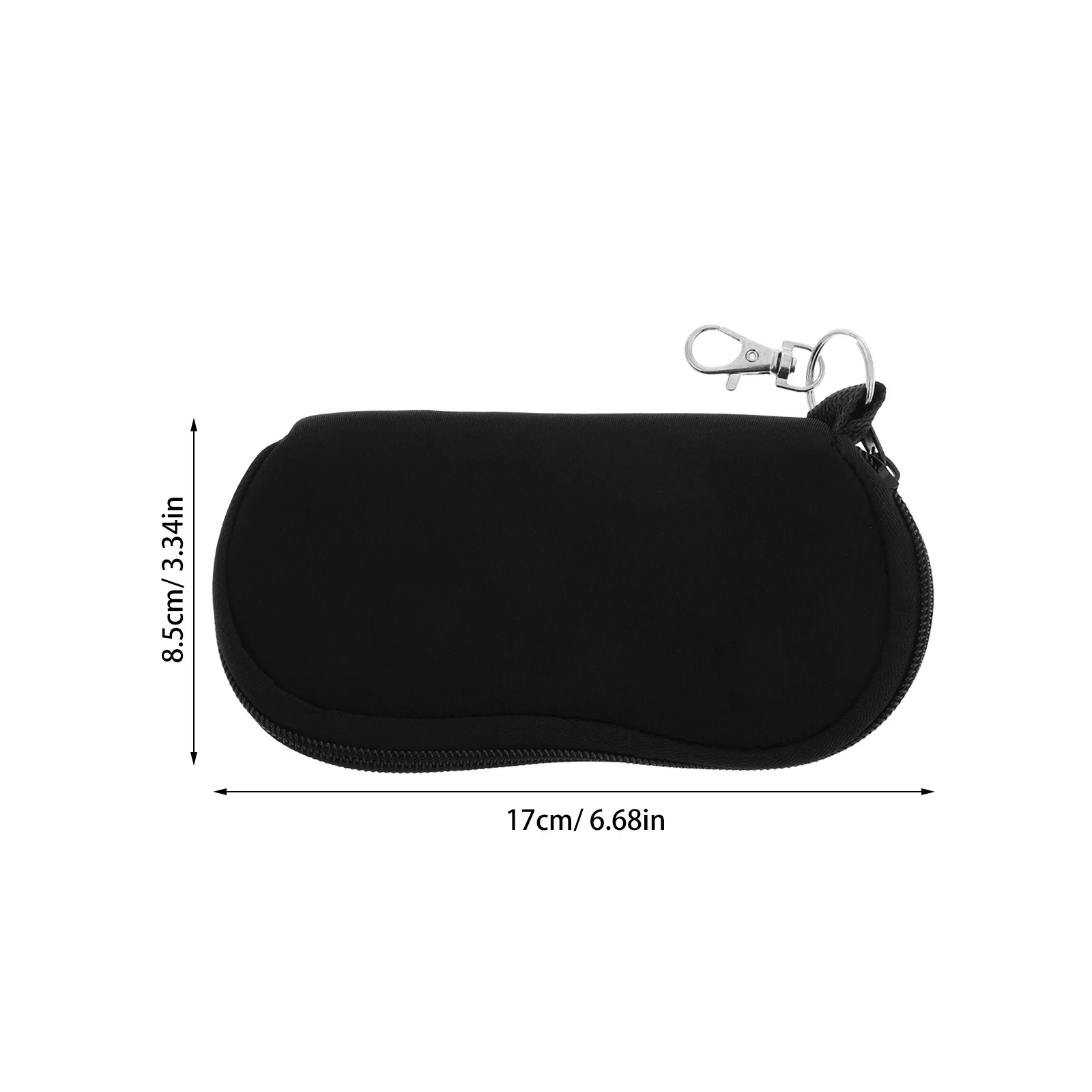 Estuche impermeable para gafas, elegante y ligero, para natación, gafas de sol, protección para gafas, uso en viajes, color negro
