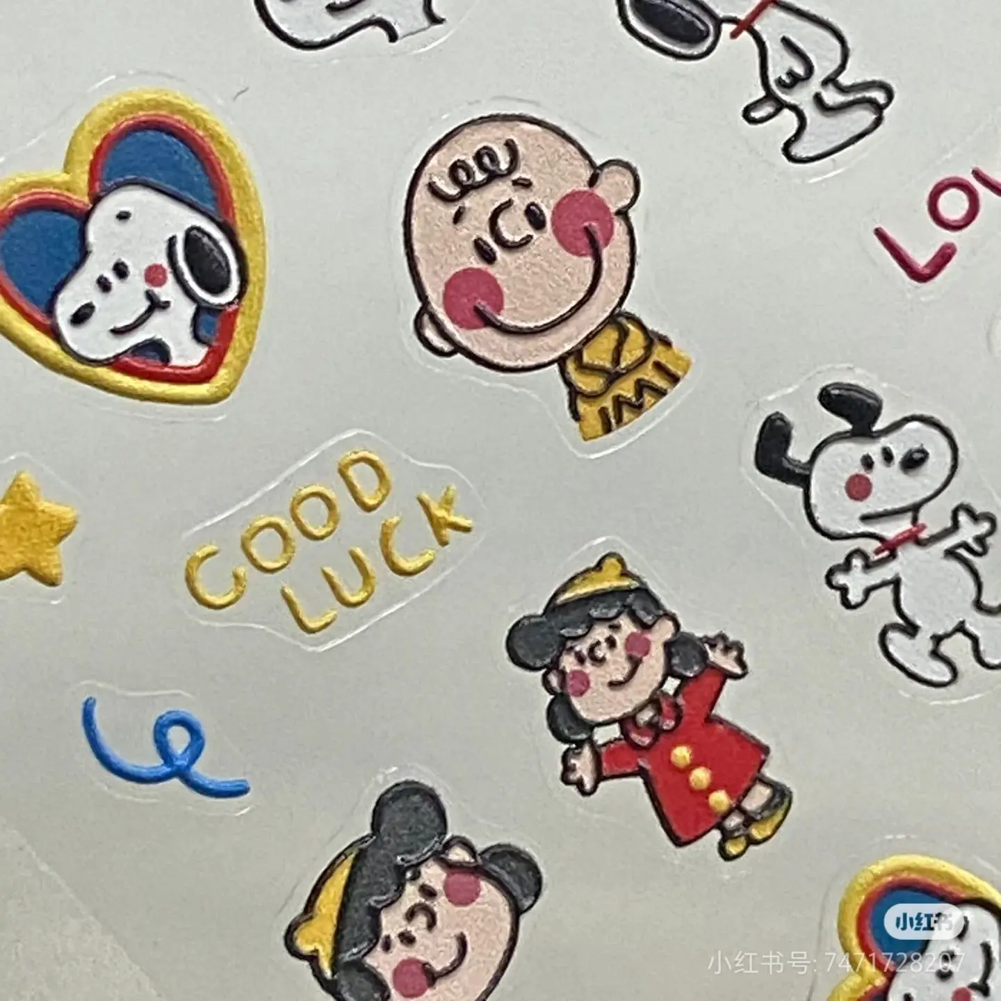 Cartoon Snoopy Embossed 3D Relief Stickers, Lovely Dog Nail Art Decals, DIY Ornament For Water Bottle Pen Shaft Nail Decor view 4