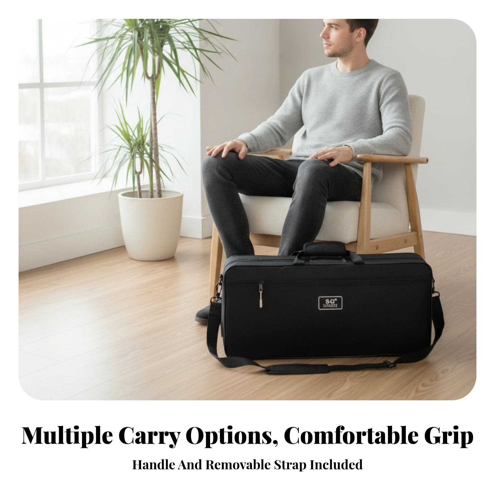 Soft-Shell Easy to Carry Wear-Resistant Music Gear Padded Saxophone Bag Saxophone Case Bag