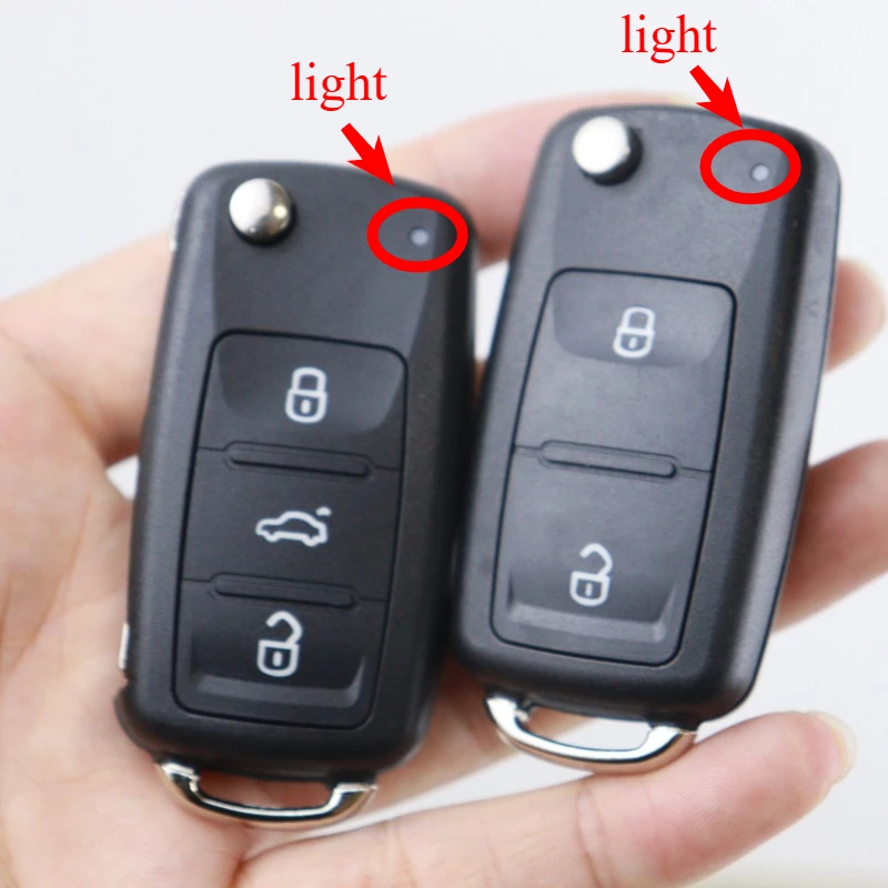 Carcasa para llave de coche, carcasa para Volkswagen VW Beetle Caddy Passat Golf Jetta Polo Scirocco Tiguan Touran Skoda Seat Sagitar MK6