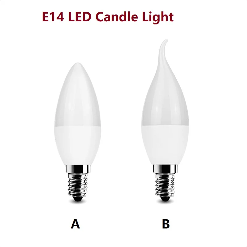 Led Candle Bulb Light Brand Candle Light Lamp E14 5W 7W Spotlight 8 10LED SMD2835 Warm White/Cool White 220V Chandelier Partners