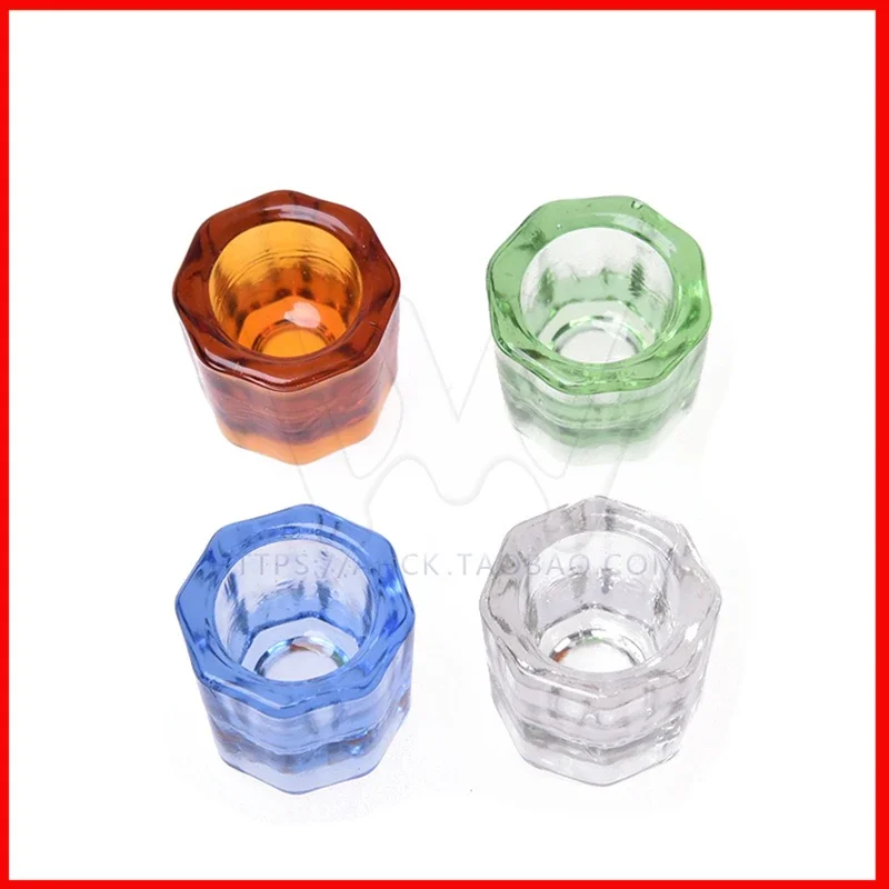 4Pcs Glass Dappen Dishes Tiny Mixing Bowls Glassware Dental Instruments Tool