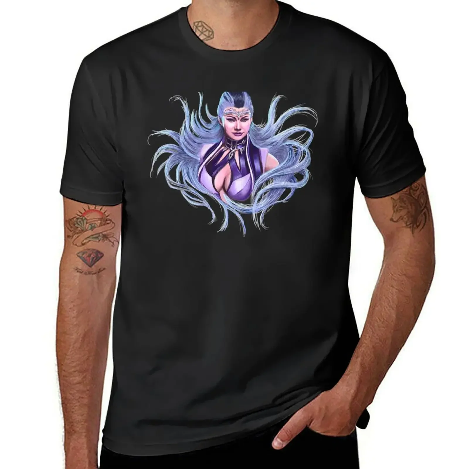 Purple Sindel T-Shirt basketball graphic tees tops tees men tshirt