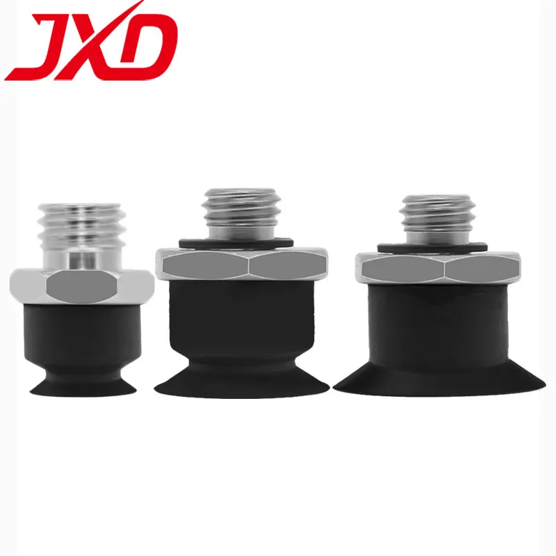 JXD SMC ZP3-T04/06/08/10/13/16UMGS-A5 ZP3-T02/15/35UN/S-A3 M4 M5 100PCS/LOT Black Silicone Pneumatic Vacuum Suction Cup