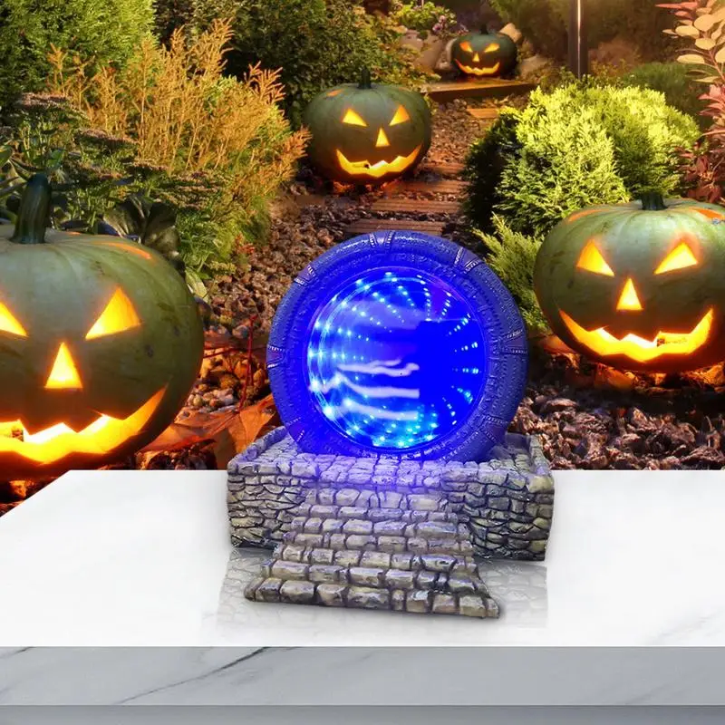 Home Decorative Resin Collection Halloween Party Props Aesthetic Time Tunnel Model Living Room College Fun Decoration