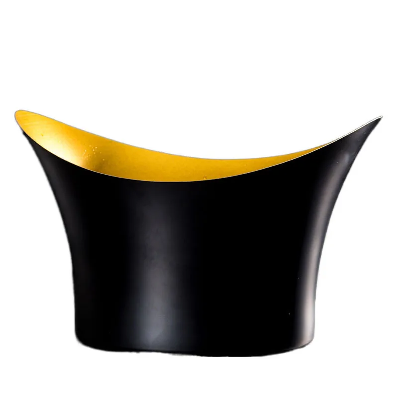 New Creative Stainless Steel Light Luxury Household Nordic Red Wine Champagne Barrel Bar KTV Ice Wine Basin Yuanbao Red