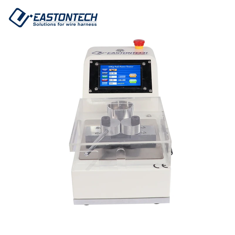 

EW-2510-2 Cable Pull Tester Wire Harness Terminal Pull Tension Tester With Safety Cover Cable Manufacturing Equipment