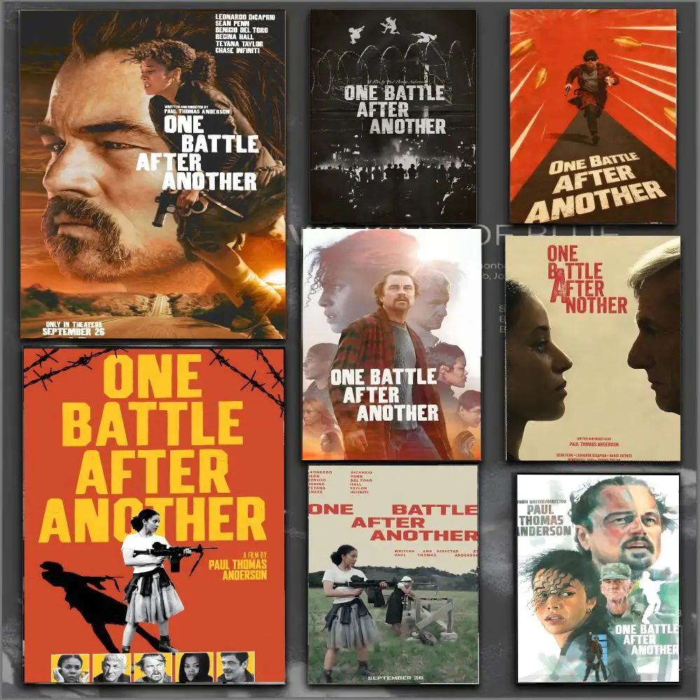 One Battle After Another Movie Canvas Poster Modern Aesthetic Wall Art Print Minimalist Bedroom Living Room Home Decor Gift