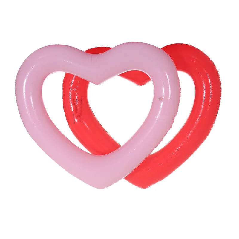 90 INS Hot Inflatable Sweet Heart Swimming Rings laps Giant Pool party Lifebuoy Float Mattress Swimming Circle Pink Red