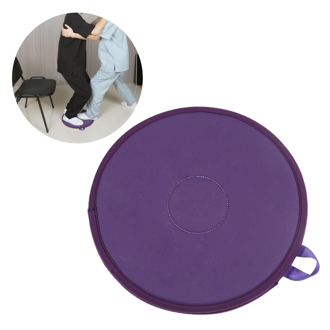 Ehucon Ergonomic Patient Turning Disc, Non-Slip Rotating Transfer Cushion, Safe Rotation Pad for Patient Mobility Assistance