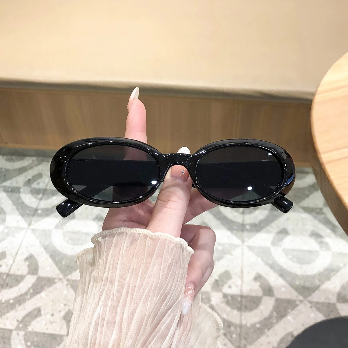 6Pcs Women's Plastic Oval Smal - đánh giá và giá Street Fashion Store