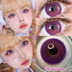 OVOLOOK-2PCS Newest Cosplay Series Colored Contact Lenses for Eyes Halloween Cosmetics Pupils Eye Color Lenses Myopia Green Lens