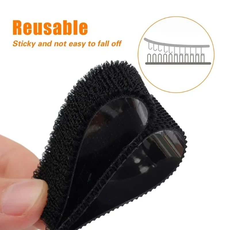Self-adhesive Tape Carpet Fixing Stickers Diy Non-slip Velcros Double-sided Car Fastener Accessories Sofa Car Floor Mats Apparel