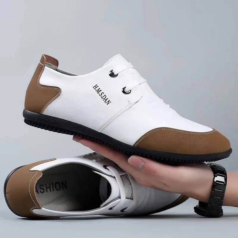 

Dress Shoes for Men Casual Business Shoes Men Casual Loafers Office Party Wedding Shoes Leather Men Sapatos Formais Masculinos