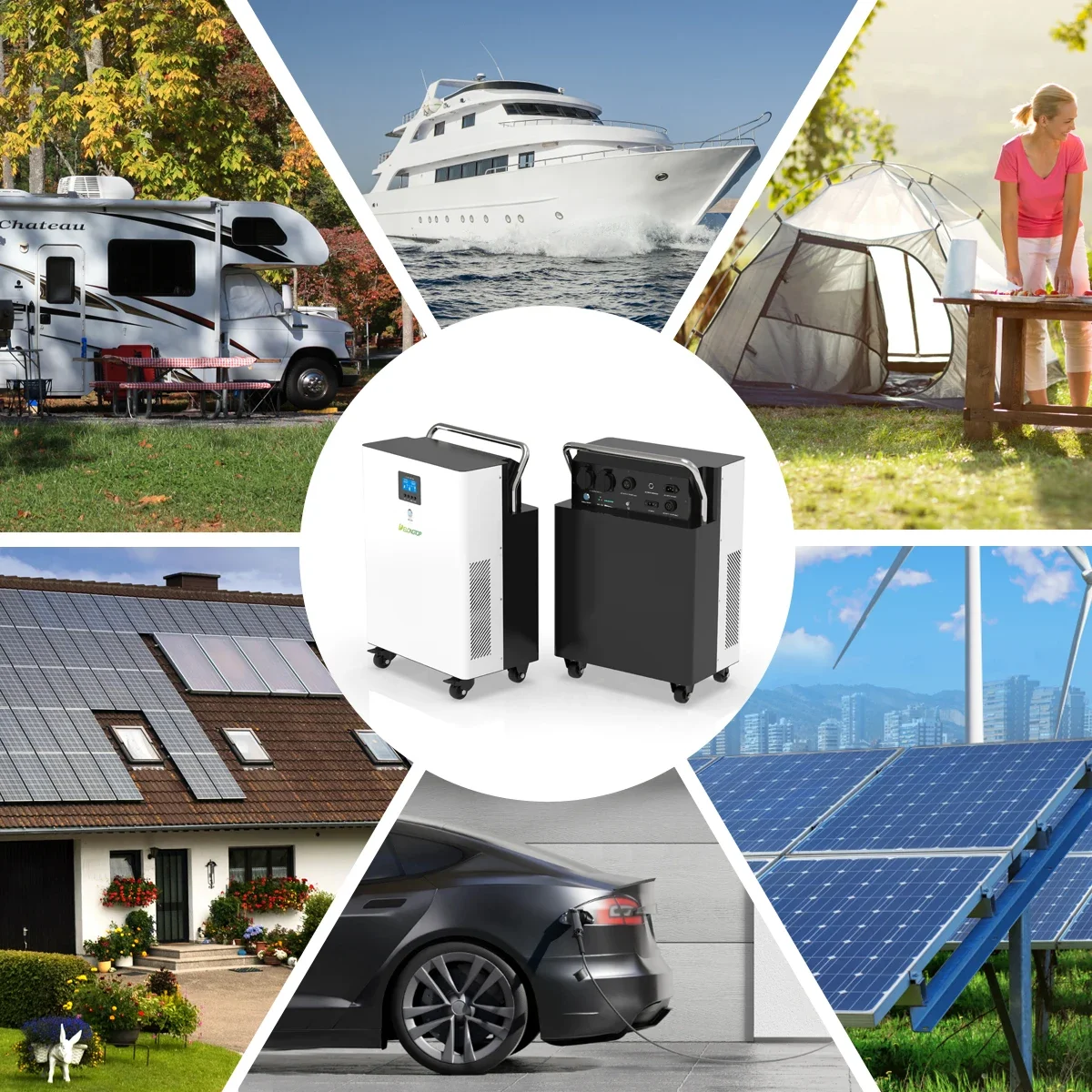 Neues Produkt 48V 51,2V 100Ah LifePO4 Batterie Solar 5Kwh All-In-One 5Kva Wechselrichter für Solar Home Energy Storage System