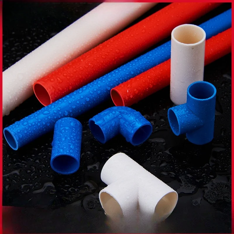 20/25/32/40/50/63mm PVC Tee Connector T-type 3 Way Tube Adapter Water Pipe Fittings Irrigation Water Supply System Pipe Joint