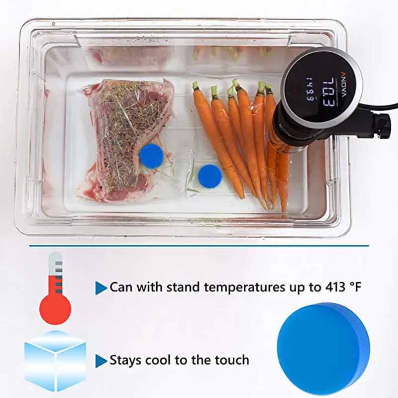 The Sous Vide Magnet Keeps The Bag Submerged In 4PCS/10PCS Of Food Grade Silicone. The Sous Vide Accessory Prevents Bag Floating