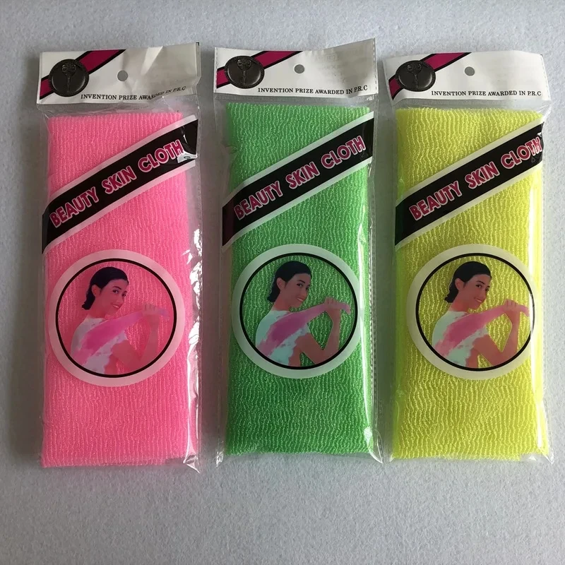 Japanese Skin Exfoliating Cloth, Body Wash Towel, Nylon Bath Towel, Skin Polishing Towel, Beauty, 4 Pcs