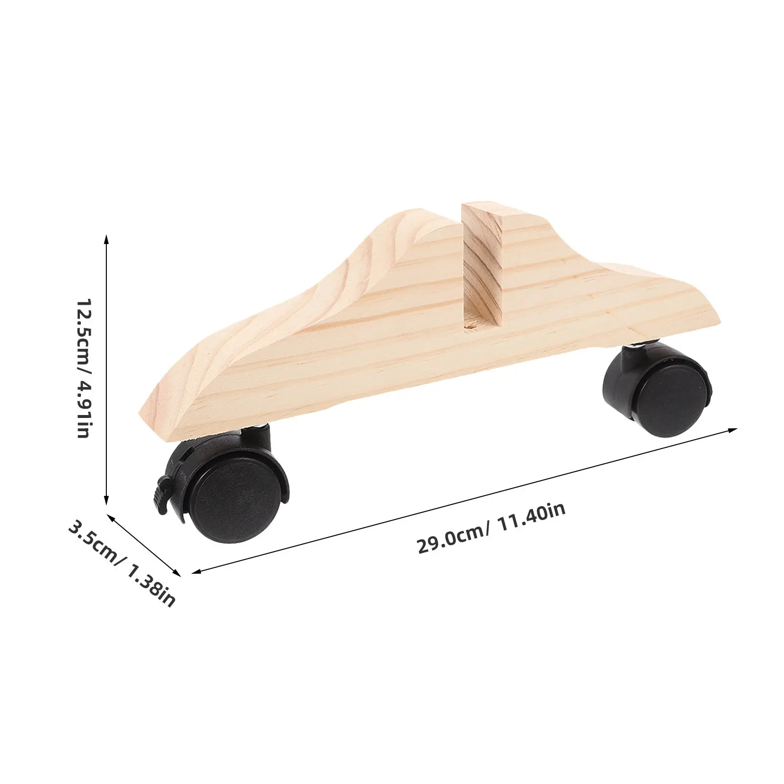 3Pcs Wooden Partition Base Stand with Wheels Freestanding Room Divider Holder Stable Support Legs for Screen Panel Bracket