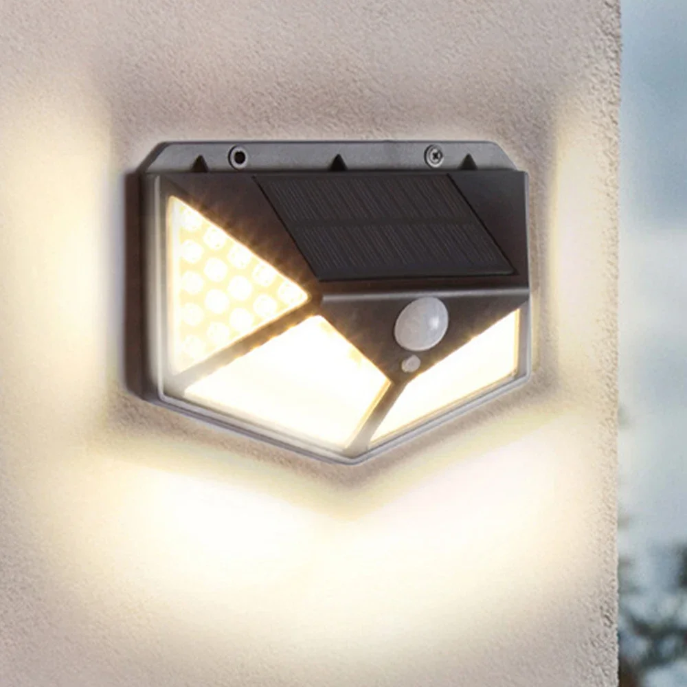 

Solar 100 LED Motion Sensor Wall Light Street Walkway Lights Lamp Waterproof Solar Powered Sunlight For Garden Lighting