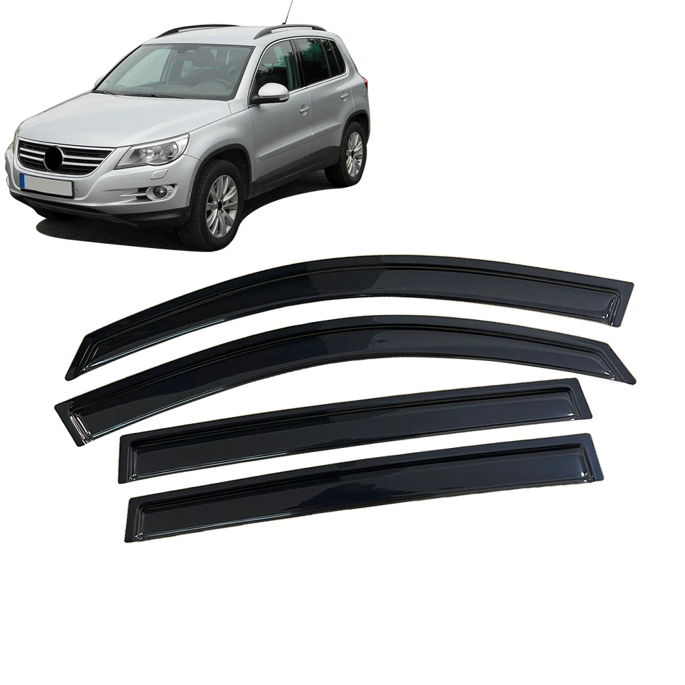 Window Visor for VW Volkswagen Tiguan 5N 2007 2008 2009 2010 2011 2012 2013 2014 2015 2016 2017 Weathershied Door Visor Wind